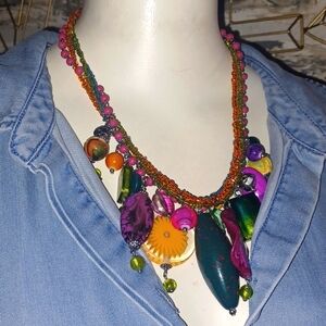 Beaded colorful necklace